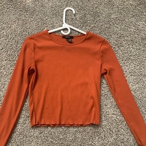 long sleeve crop top